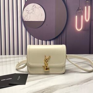 Yves Saint Laurent Cream Crossbody Bag
